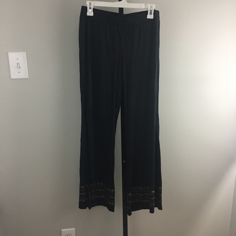 Ivy Jane Black Pants with Metal Details